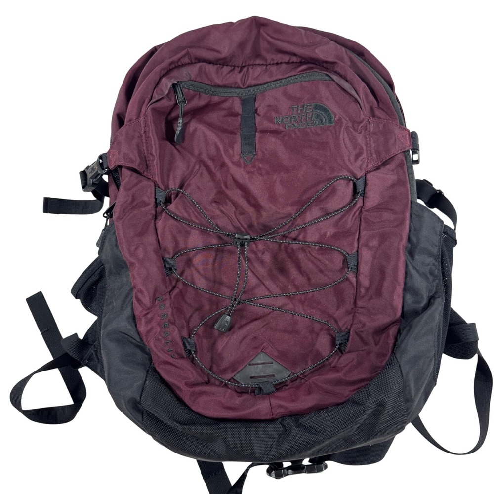 The North Face Borealis Backpack Burgundy Black A47F3 FlexVent Daypack